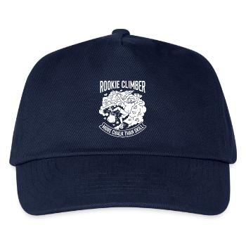 Rookie climber more chalk than skill - Kids’ Baseball Cap - navy - Front