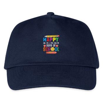 100 Days School Math Equation Formula - Kids’ Baseball Cap - navy - Front