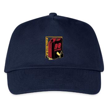 Autorennen Motorsport My Blood Type Is 98 Octane - Kinder Basecap - Navy - Vorne