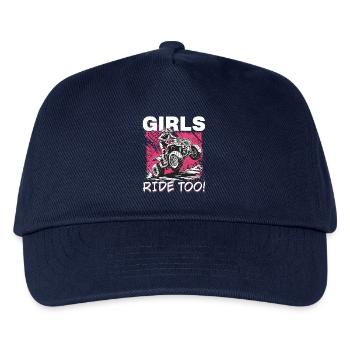 Quad ATV Femme Fille Quad Quad - Casquette de baseball Enfant - marine - Devant