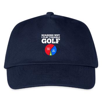 Reasons Why Golf Lover Golfer - Kids’ Baseball Cap - navy - Front