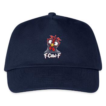 F-Caw-F Chicken Adult Humor Funny Rooster Fcawf - Kinder Basecap - Navy - Vorne