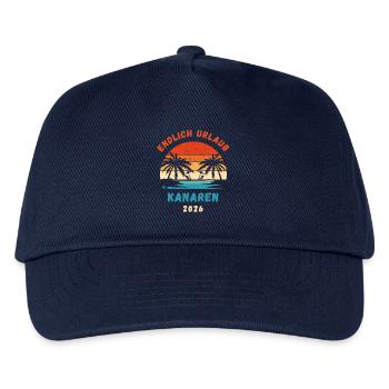 Kanarische Inseln Urlaub 2026 Kanaren Reise Outfit - Kinder Basecap - Navy - Vorne