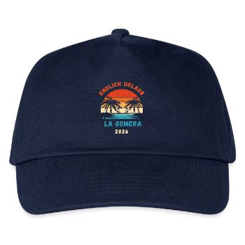 La Gomera Urlaub 2026 Kanaren Reise Outfit - Kinder Basecap - Navy - Vorne