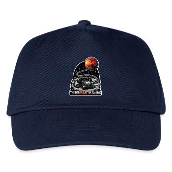Lass Uns Zum Mars Gehen. Mars-erkundungsmission - Kinder Basecap - Navy - Vorne