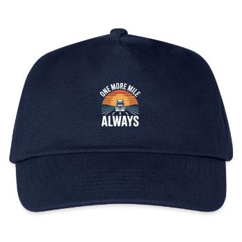 Berufskraftfahrer One More Mile Always Geschenk - Kinder Basecap - Navy - Vorne