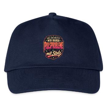 Pulsprobleme mit Stolz - Kinder Basecap - Navy - Vorne