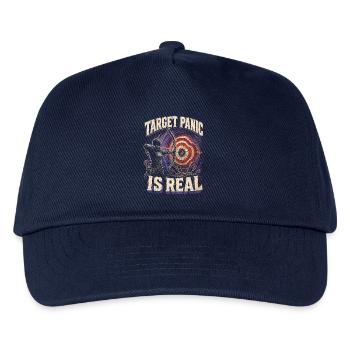 La panique de la cible de l’archer archer est réelle - Casquette de baseball Enfant - marine - Devant