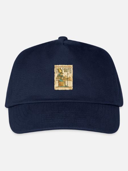 Ägypten Pyramiden Froschgott Thron Hieroglyphen - Kinder Basecap - Navy