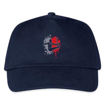 Turner Gymnastik Ringeturnen Farbklecks Turnen - Kinder Basecap - Navy - Vorne