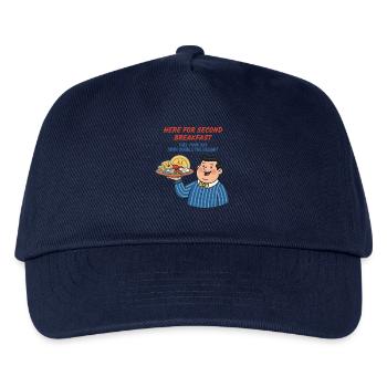 Breakfast Funny Brunch Coffee Second Breakfast - Kids’ Baseball Cap - navy - Front
