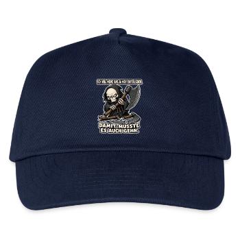 Mit der Axt geht’s auch - Kinder Basecap - Navy - Vorne
