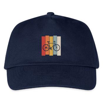 Retro Bicycle Design, Vintage Bike Cyclist - Kids’ Baseball Cap - navy - Front