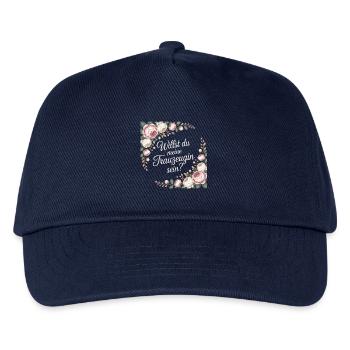 Willst Du Meine Trauzeugin Sein? - Kinder Basecap - Navy - Vorne