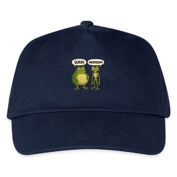 Quark Magerquark Lustige Frösche Für Froschfans - Kinder Basecap - Navy - Vorne