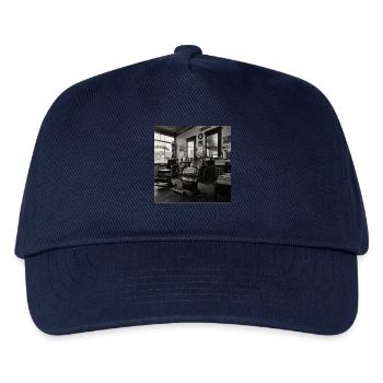Crime rétro rétro de chat de salon de barbier - Casquette de baseball Enfant - marine - Devant