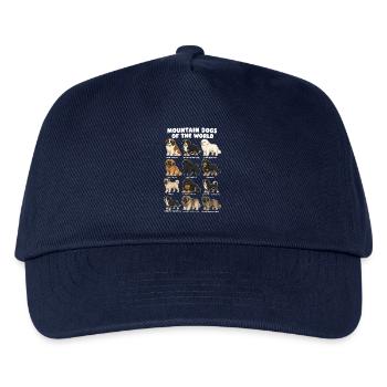 Berghunderassen süße Welpen Hunde - Kinder Basecap - Navy - Vorne