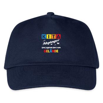 Kita-Abgänger Legende Geht Gelände - Kinder Basecap - Navy - Vorne