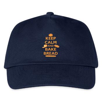 BÄCKER - KEEP CALM AND BAKE BREAD - BROT BACKEN - Kids’ Baseball Cap - navy - Front