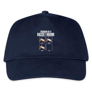 Basset Hound Dog Breed Training Humor - Kids’ Baseball Cap - navy - Front