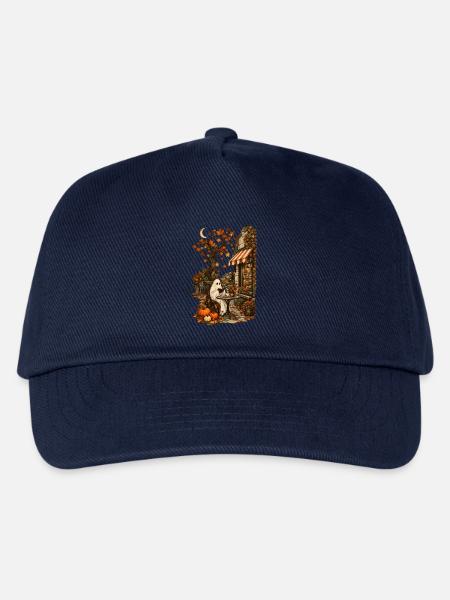 Herbst Geist Café Halloween - Kinder Basecap - Navy