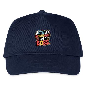 Aktive Überwachung wie - Kinder Basecap - Navy - Vorne