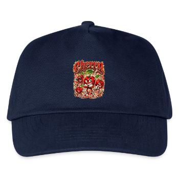 Kirsche - Kinder Basecap - Navy - Vorne