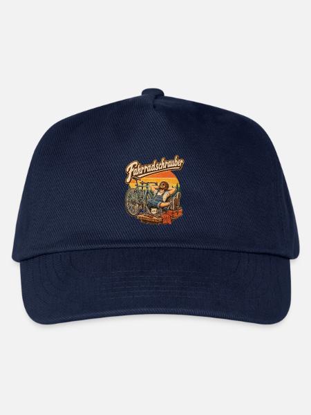 Fahrradschrauber Retro-Print - Kinder Basecap - Navy