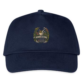 Permakultur-Kräutergarten - Kinder Basecap - Navy - Vorne