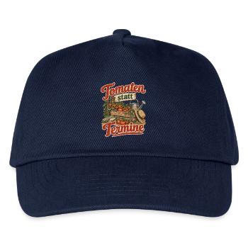 Tomaten statt Termine Tomatengärtner  - Kinder Basecap - Navy - Vorne