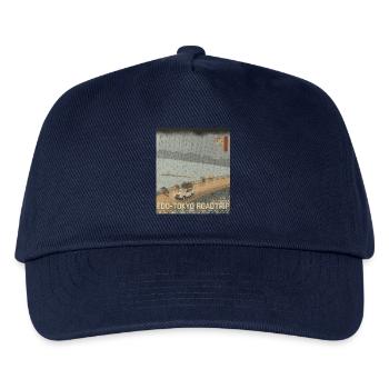 Edo Tokyo Road Trip Neo Ukiyo-e Japanese Art - Kinder Basecap - Navy - Vorne
