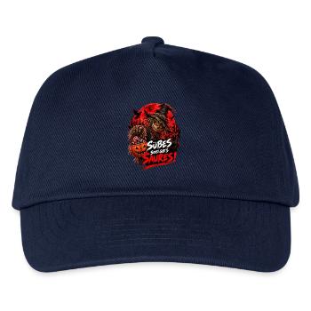 Halloween Vogelscheuche – Süßes oder Saures - Kinder Basecap - Navy - Vorne