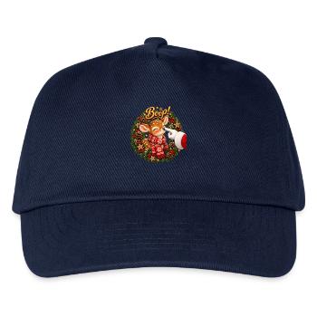 Boop! Cute Reindeer Christmas - Kinder Basecap - Navy - Vorne