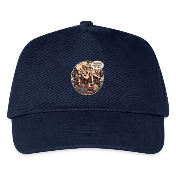 Japanese Skeleton Ukiyo-e Kuniyoshi Parody - Kinder Basecap - Navy - Vorne