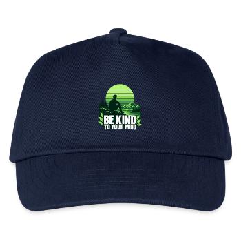 Be Kind To Your Mind – Mentale Gesundheit - Kinder Basecap - Navy - Vorne