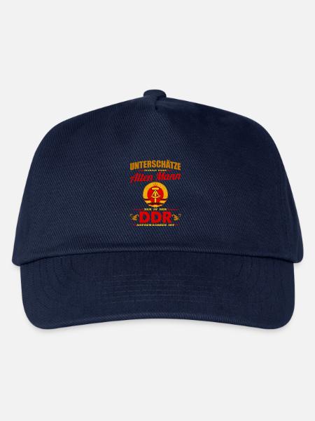 DDR Shirt Alter Mann in der DDR geboren - Kinder Basecap - Navy