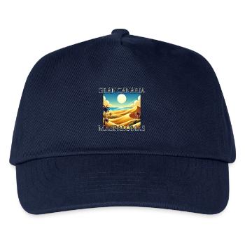 Maspalomas Dünen Strand Wüste Gran Canaria - Kinder Basecap - Navy - Vorne