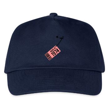 Geburtstag T-Shirt 1974 - Kinder Basecap - Navy - Vorne