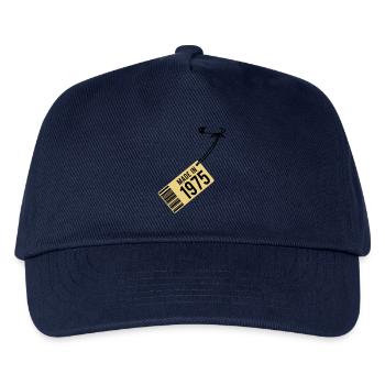 Geburtstag T-Shirt 1975 - Kinder Basecap - Navy - Vorne