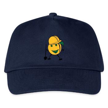Orangen Bauarbeiter - Kinder Basecap - Navy - Vorne