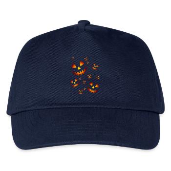 The pumpkins in the night - Kids’ Baseball Cap - navy - Front