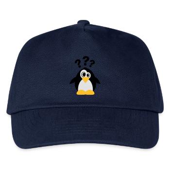 Dummer Pinguin - Kinder Basecap - Navy - Vorne
