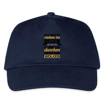 Optimist Optimismus lustiger Spruch Geschenk - Kinder Basecap - Navy - Vorne