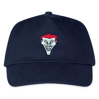 psycho psychopath crazy clown joker grin mu - Kids’ Baseball Cap - navy - Front