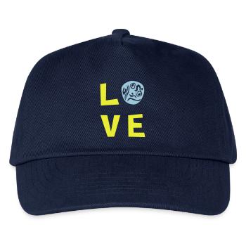 LOVE TRI 2c - Kids’ Baseball Cap - navy - Front