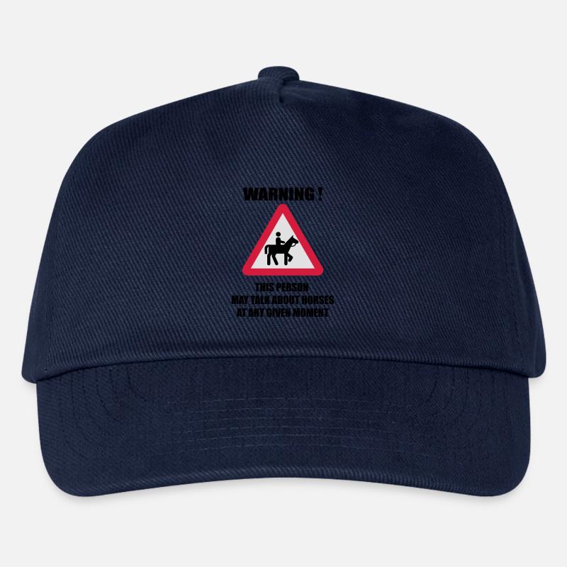 Warning - this person may talk about Horses - Kinder Basecap - Navy