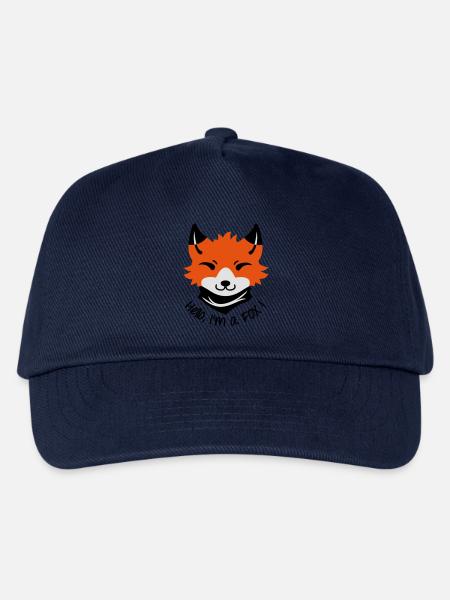 Hallo, ich bin ein Fuchs! - Kinder Basecap - Navy