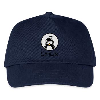 linux - Kinder Basecap - Navy - Vorne