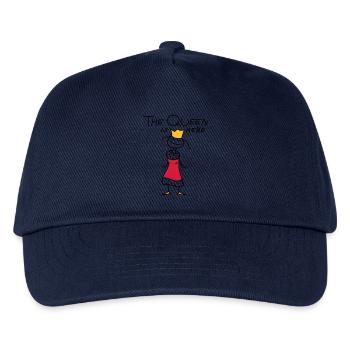 The Queen - Kids’ Baseball Cap - navy - Front