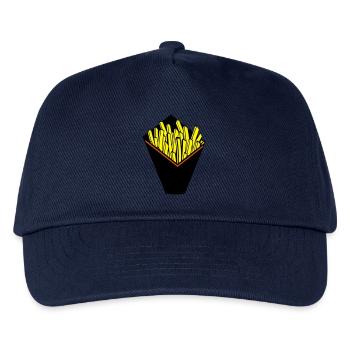 POMMES FRITES HORN - Kinder Basecap - Navy - Vorne